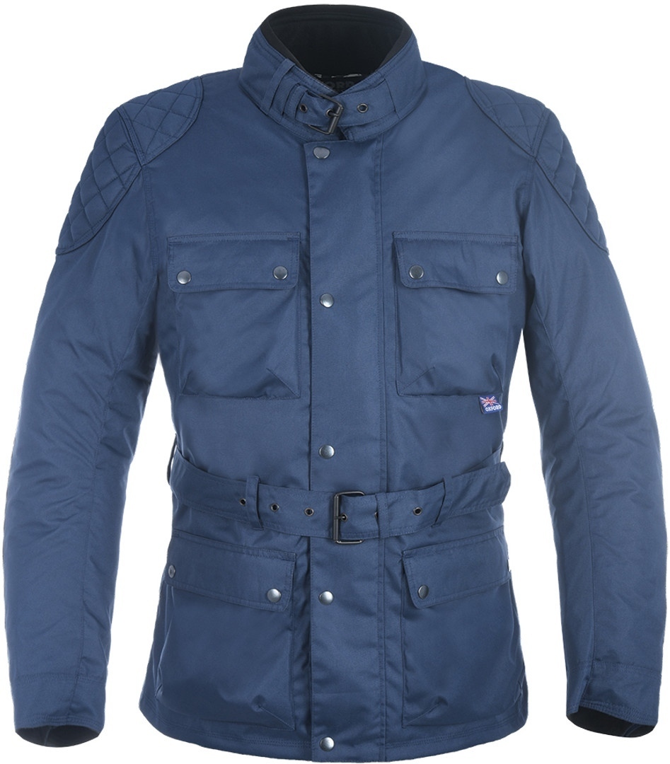 Oxford Churchill Motorcycle Textile Jacket, blue, Size M, blue, Size M
