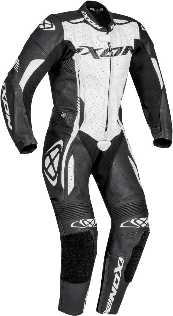 Image of Ixon Vortex Junior Costume da bambino in pelle per moto per bambini, nero-bianco, dimensione 10 anni