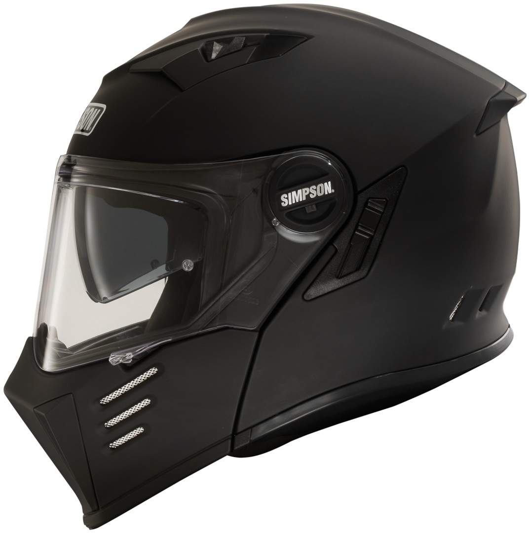 Simpson Darksome Solid Motorcycle Helmet, black, Size XS, XS Black unisex