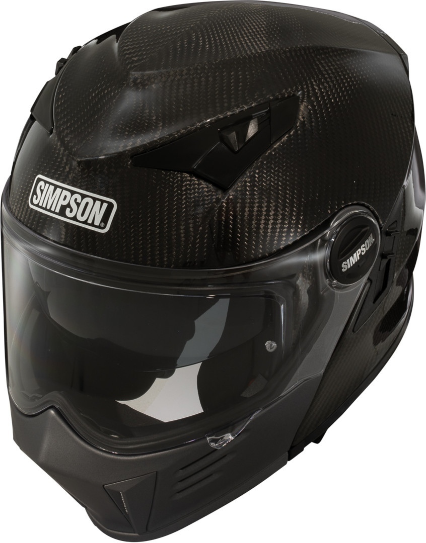 Simpson Darksome Carbon Motorcycle Helmet, Size M, Size M