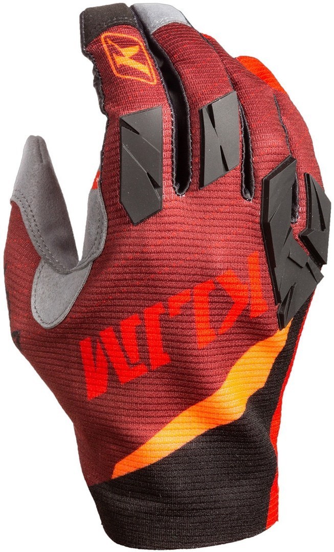 Klim XC Lite Ladies Motocross Gloves, black-red, Size L for Women, black-red, Size L for Women