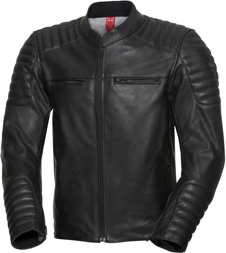 IXS Classic LD Dark Motorcycle Leather Jacket, black, Size 48, black, Size 48