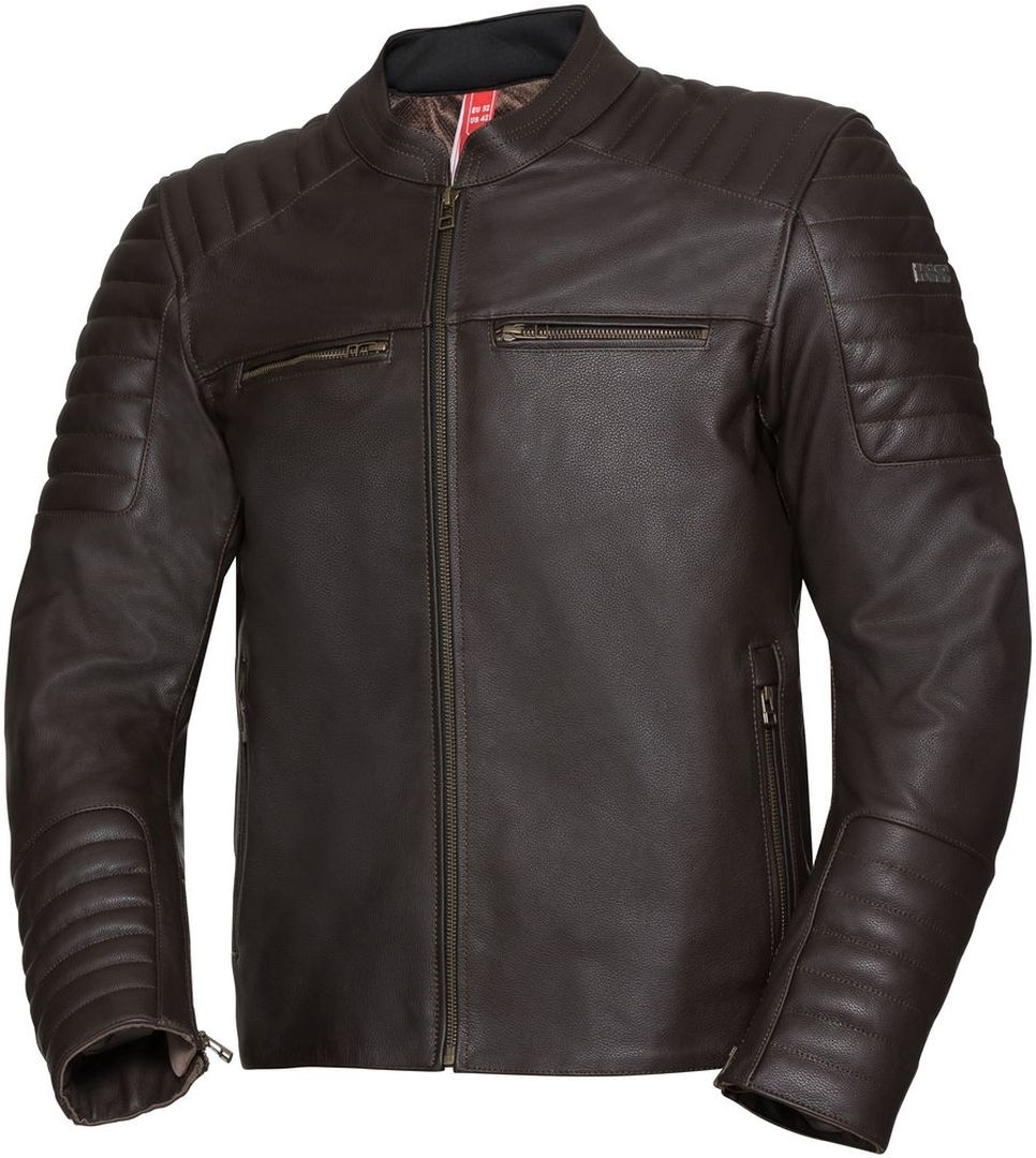 IXS Classic LD Dark Motorcycle Leather Jacket, brown, Size 48, brown, Size 48