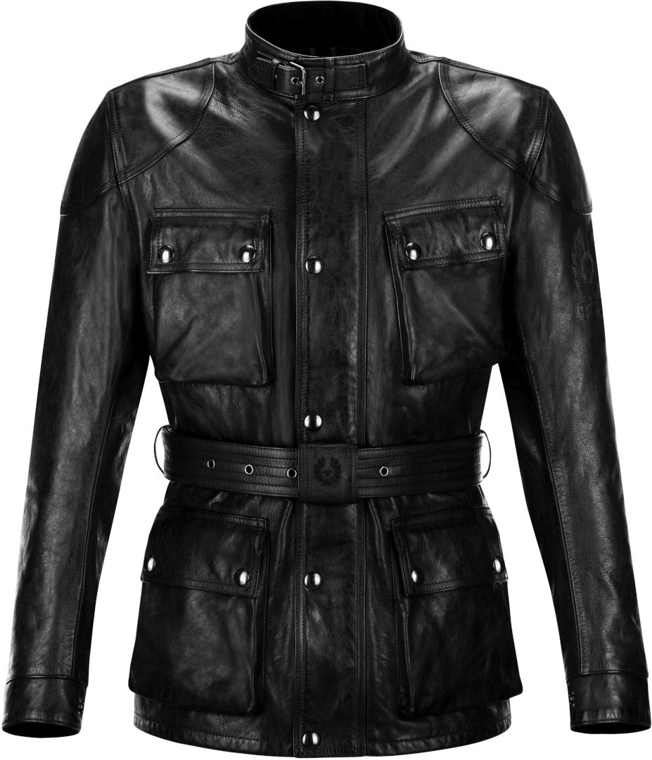 Image of Belstaff Trialmaster Pro Giubbotto moto in pelle, nero, dimensione M