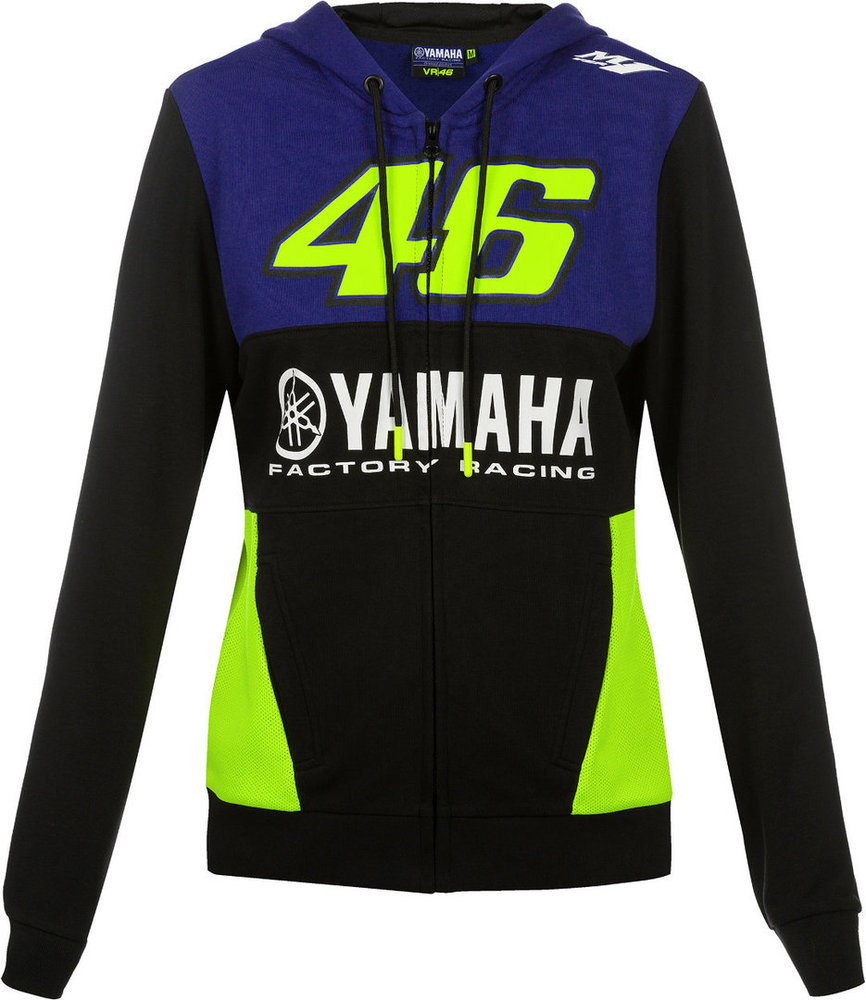 VR46 Yamaha Racing Bluza z kapturem Zipp