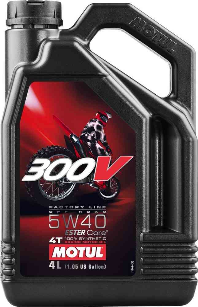 MOTUL 300V 4T Factory Line Off Road 5W40 モーター オイル 4 リットル