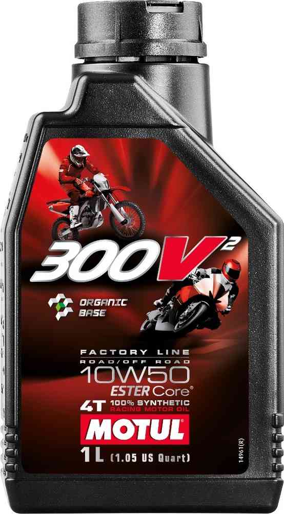 MOTUL 300V² 4T Factory Line Road Racing Off Road 10W50 1 litro de aceite de motor