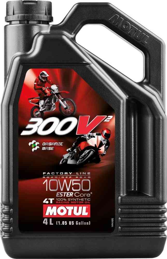 MOTUL 300V² 4T Factory Line Road Racing Off Road 10W50 Motorenöl 4 Liter