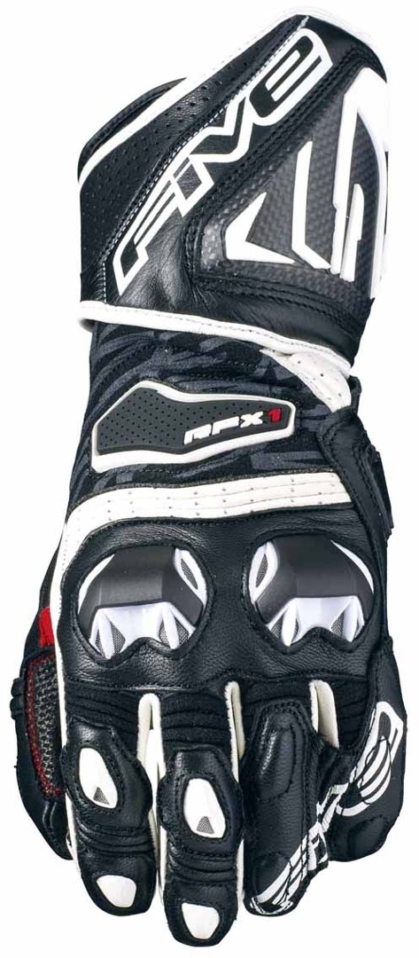 Five RFX 1.1 Motorcycle Gloves, black-white, Size 2XL, black-white, Size 2XL