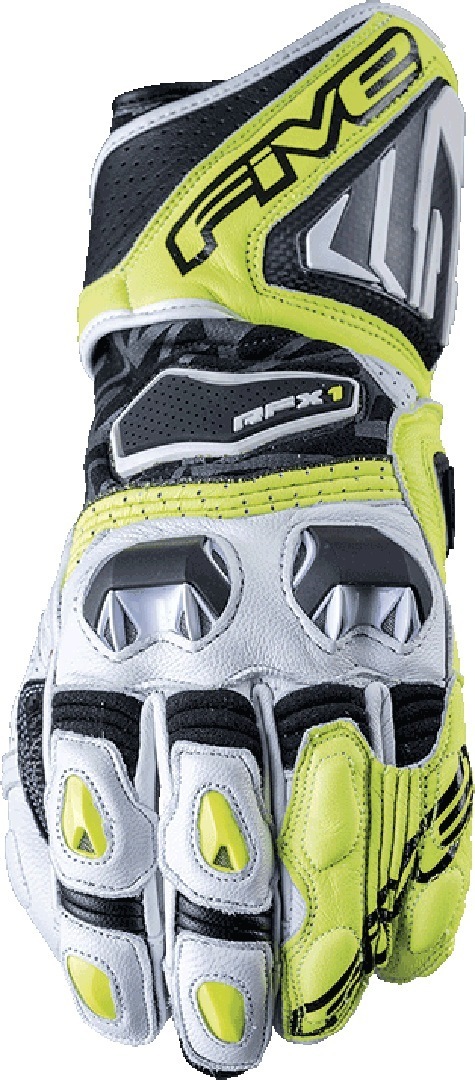 Five RFX 1.1 Motorcycle Gloves, black-yellow, Size L, black-yellow, Size L