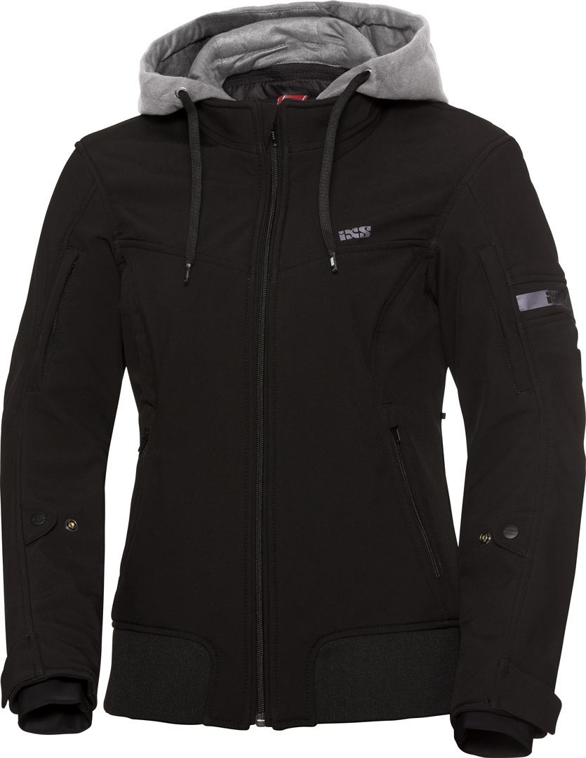 IXS Classic SO Moto Ladies Motorcycle Textile Jacket, black, Size S for Women, black, Size S for Women