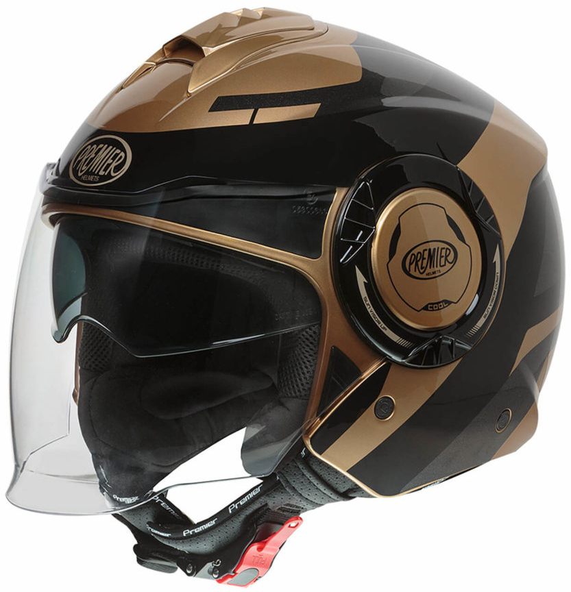 Image of Premier Cool OPT 19 Jet Helmet Casco jet, nero, dimensione M