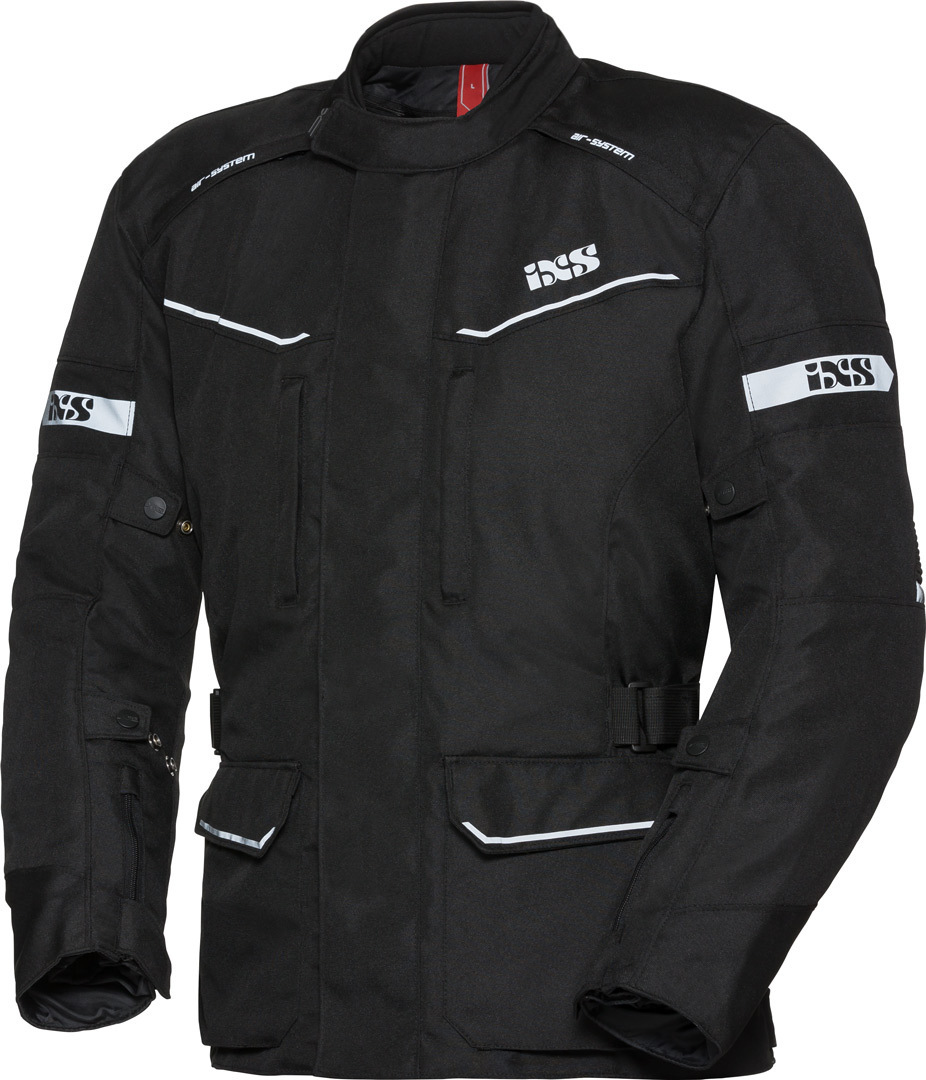 IXS Tour Evans-ST Motorcycle Textile Jacket, black, Size S, black, Size S
