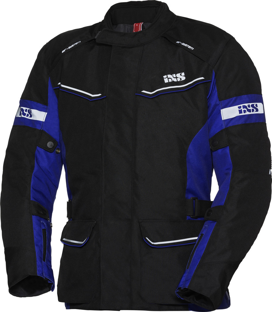 IXS Tour Evans-ST Ladies Motorcycle Textile Jacket, black-blue, Size M for Women, black-blue, Size M for Women