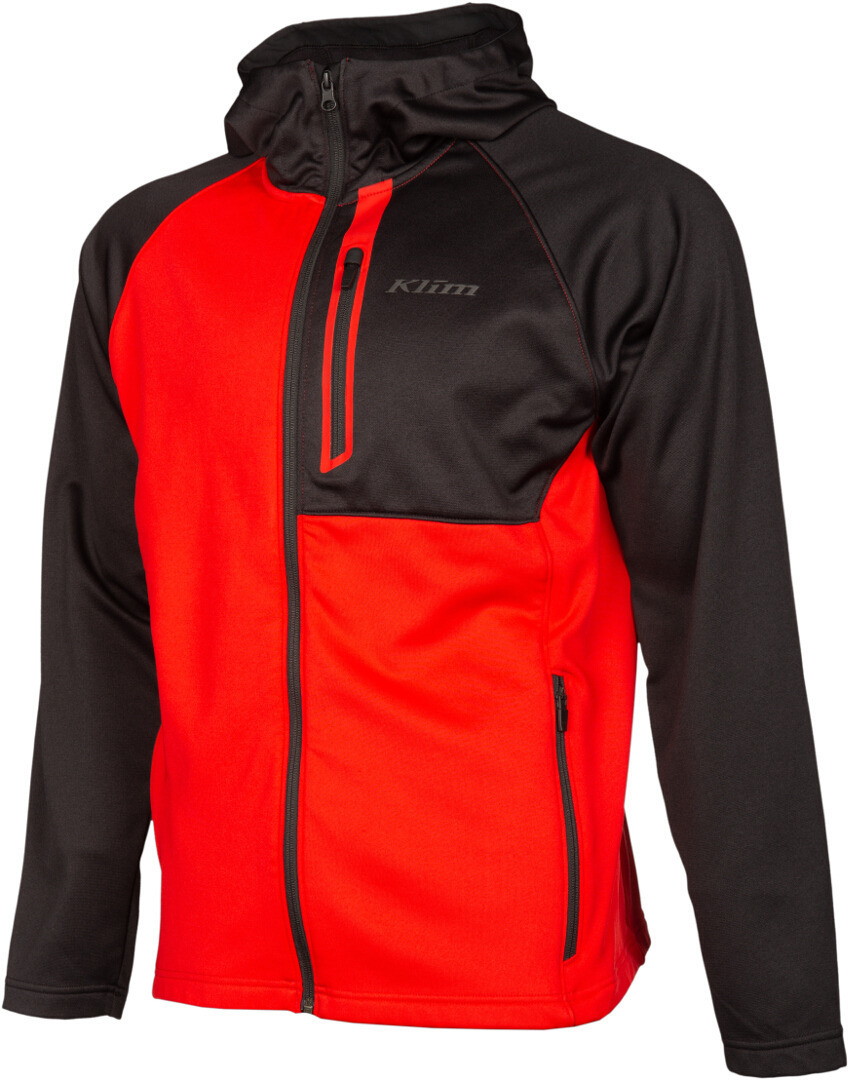 Klim Alpha Hoodie, black-red, Size M, black-red, Size M