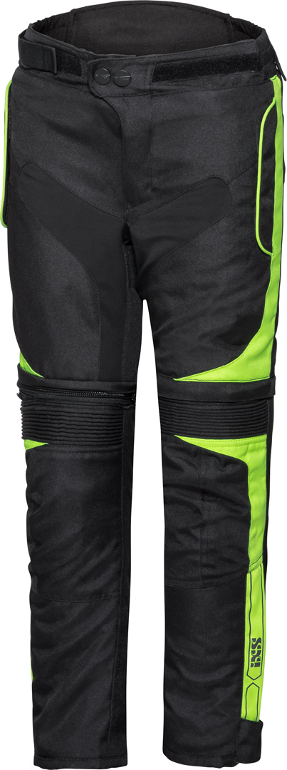 IXS Tour ST 1.0 Kids Motorcycle Textile Pants, black-yellow, Size 134 140, black-yellow, Size 134 140