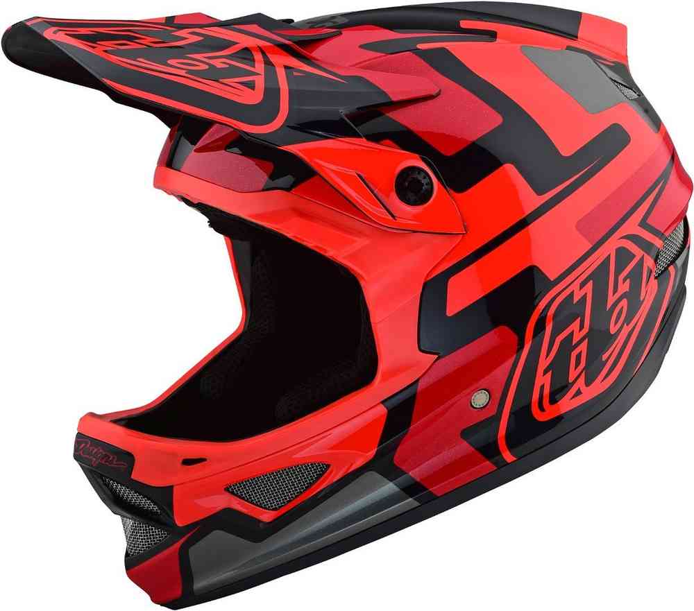 Troy Lee Designs D3 Fiberlite Speedcode 下坡頭盔。