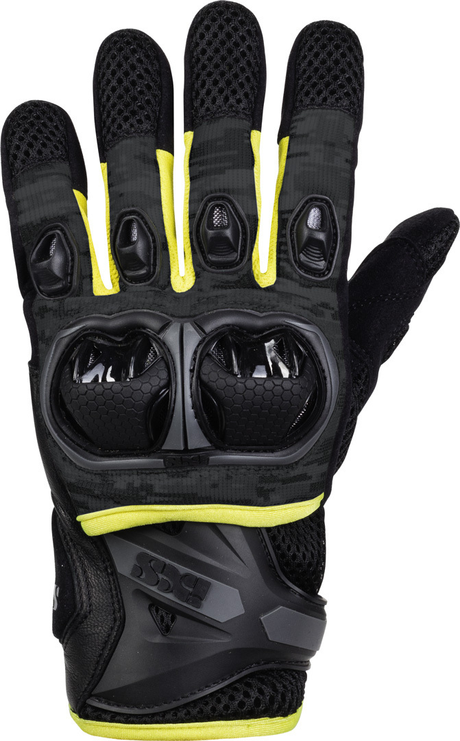 IXS LT Montevideo Air S Motocross Gloves, black-grey-yellow, Size 2XL, black-grey-yellow, Size 2XL
