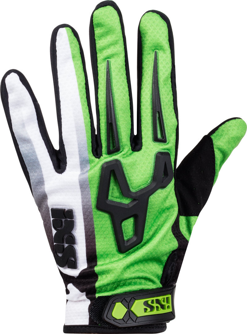 IXS Lite Air 2.0 Motocross Gloves, black-green, Size XL, black-green, Size XL