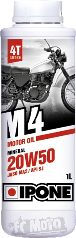 Huile Moto Minérale CLASSIC 20W50 4 Temps pour moteurs de moto