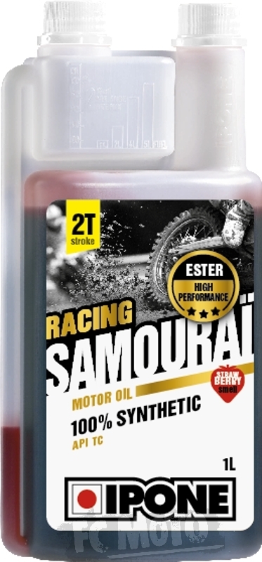 IPONE Samourai Racing 2T Óleo de Motor 1 Litro de Morango