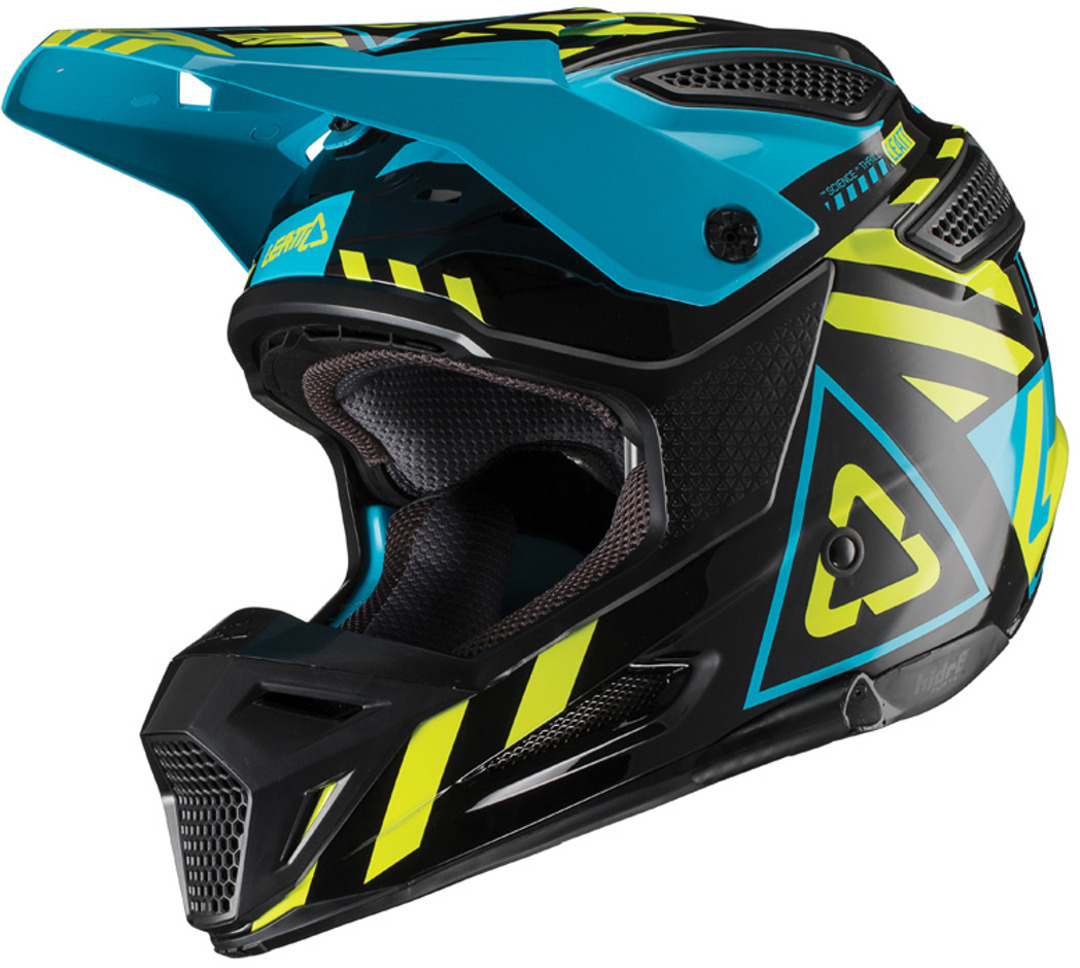 Leatt GPX 5.5 Composite V19.1 Casque de motocross, noir-vert, taille L pour Hommes
