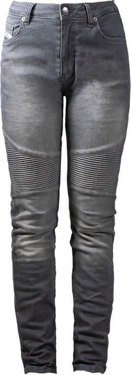 John Doe Betty Biker XTM Women Motorcycle Jeans, grey, Size 28, grey, Size 28 for Women