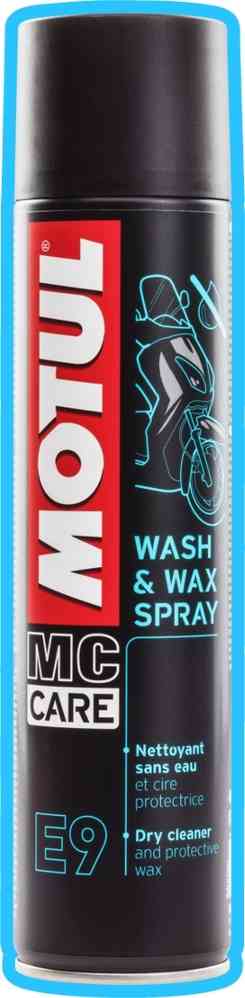 MOTUL MC Care E9 Wash And Wax Limpiador seco Spray 400 ml