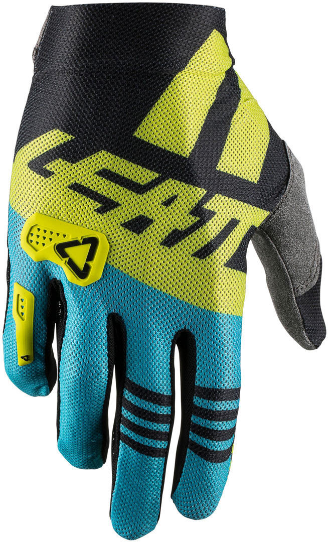 Leatt GPX 2.5 X-Flow Lime Motocross Gloves, black-green, Size 2XL, black-green, Size 2XL