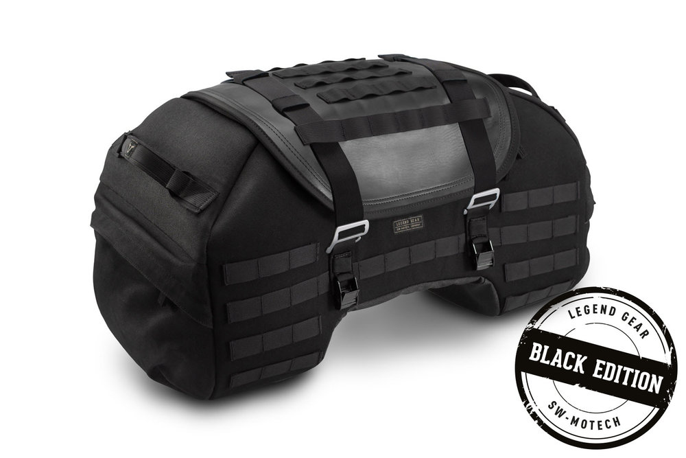 SW-Motech Legend Gear zadní taška LR2 - Black Edition - 48 l. Odolná proti stříkající vodě.