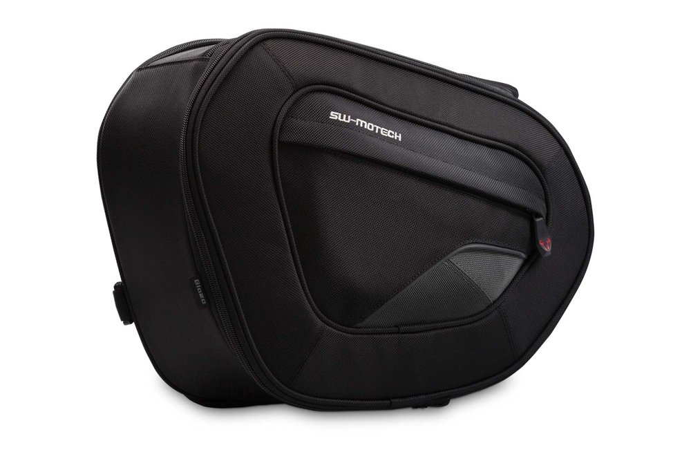 SW-Motech BLAZE Satteltaschen hohe Version - 1680D Ballistic Nylon. Schwarz/Grau. Als Paar.