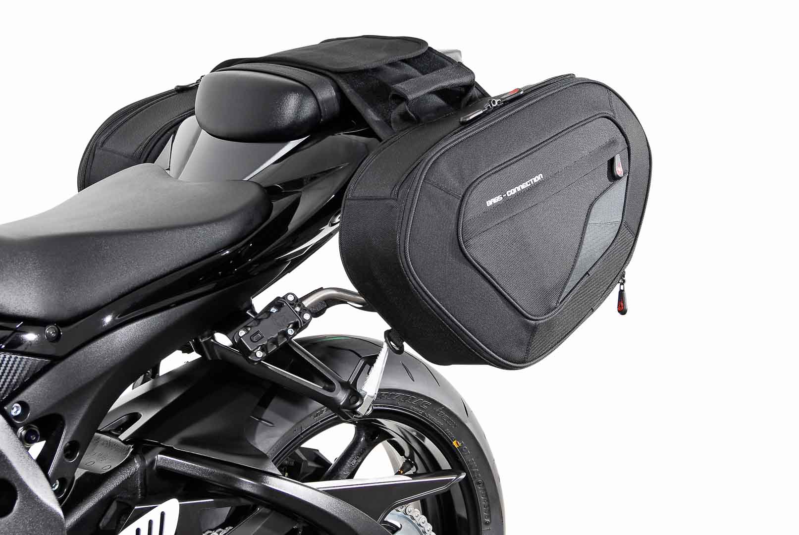 SW-Motech BLAZE Satteltaschen-Set - Schwarz/Grau. Suzuki GSX-R600/750/1000., schwarz