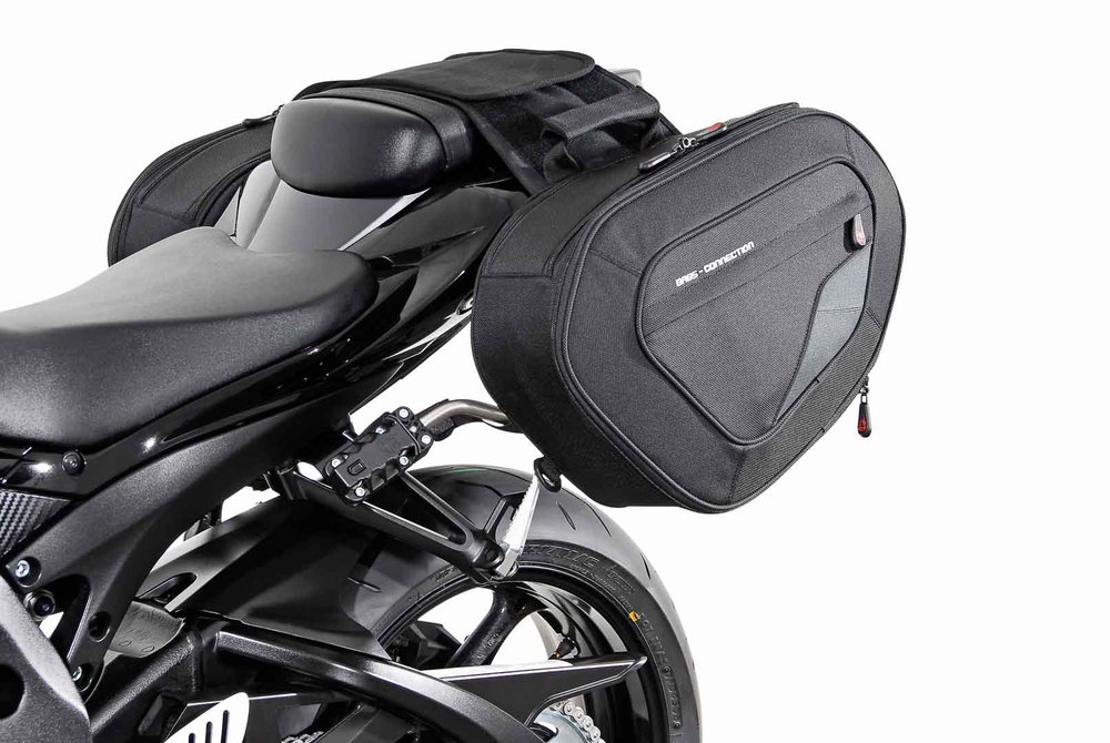 SW-Motech BLAZE saddlebag sett - svart / grå. Suzuki GSX-R600/750/1000.