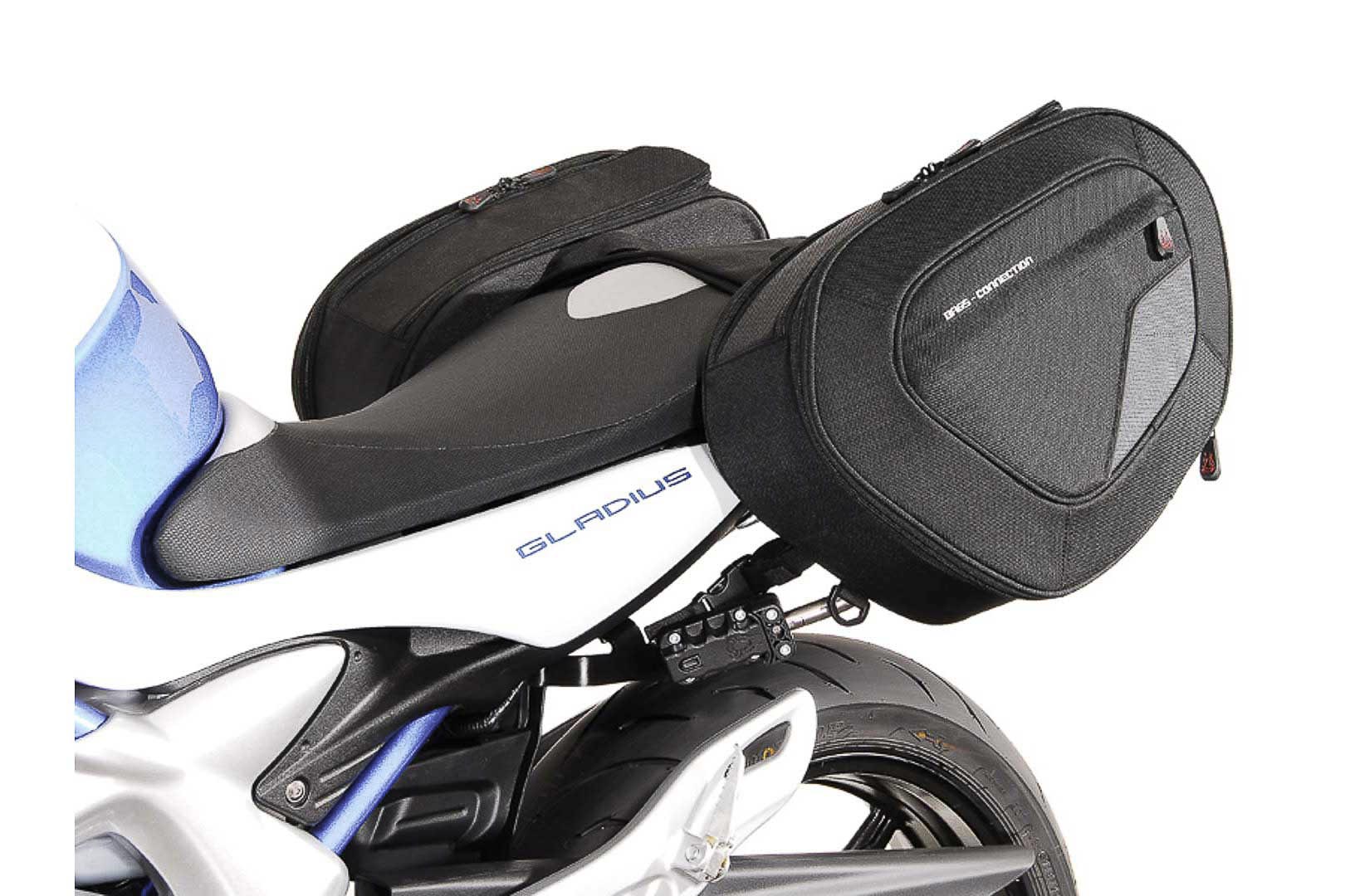 SW-Motech BLAZE H Satteltaschen-Set - Schwarz/Grau. Suzuki SFV650 Gladius (09-16)., schwarz