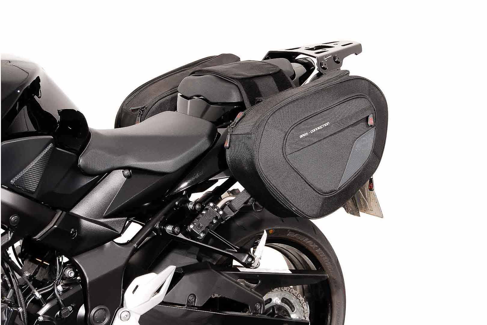 SW-Motech BLAZE H Satteltaschen-Set - Schwarz/Grau. Suzuki GSR750 (11-)/ GSX-S750 (17-)., schwarz