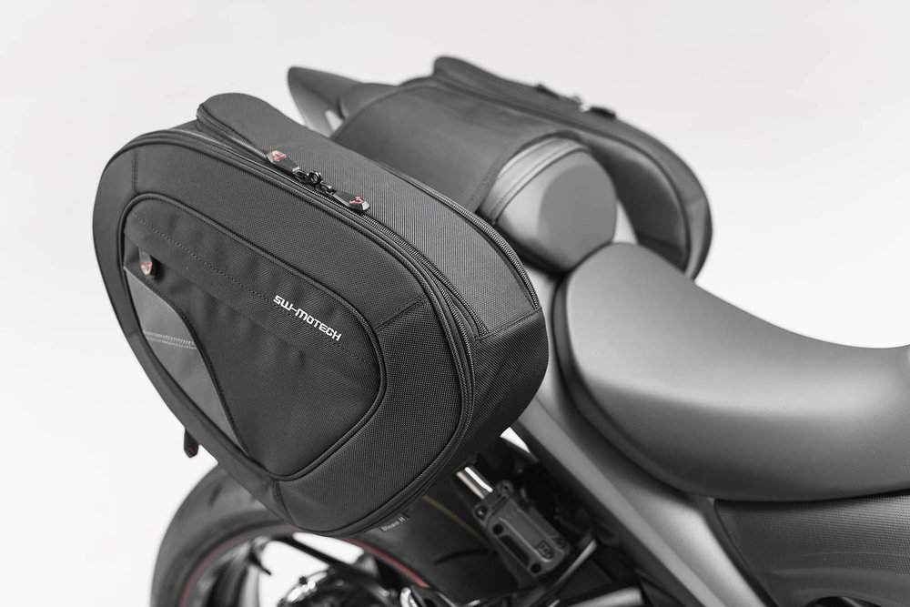 SW-Motech BLAZE H saddlebag sett - svart/ grå. Suzuki GSX-S1000 / GSX-S1000 F (15-).
