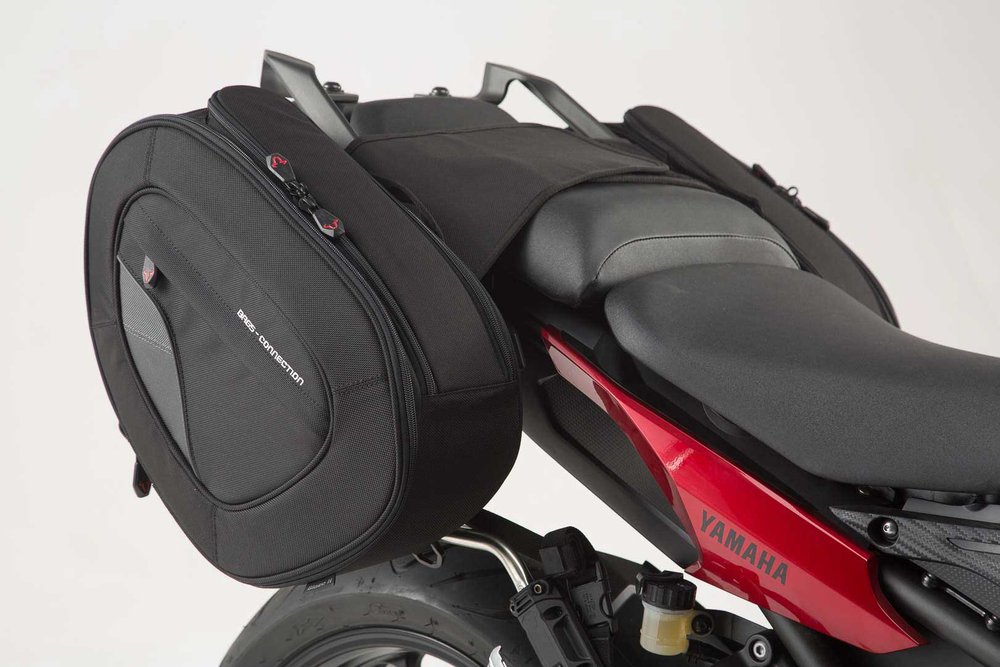SW-Motech BLAZE saddlebag sett - svart / grå. Yamaha MT-09 Tracer (14-18).