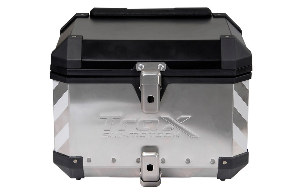 SW-Motech TRAX ION反射ステッカーセット - 2 TRAX IONサイドケースまたは1トップケース用。銀。