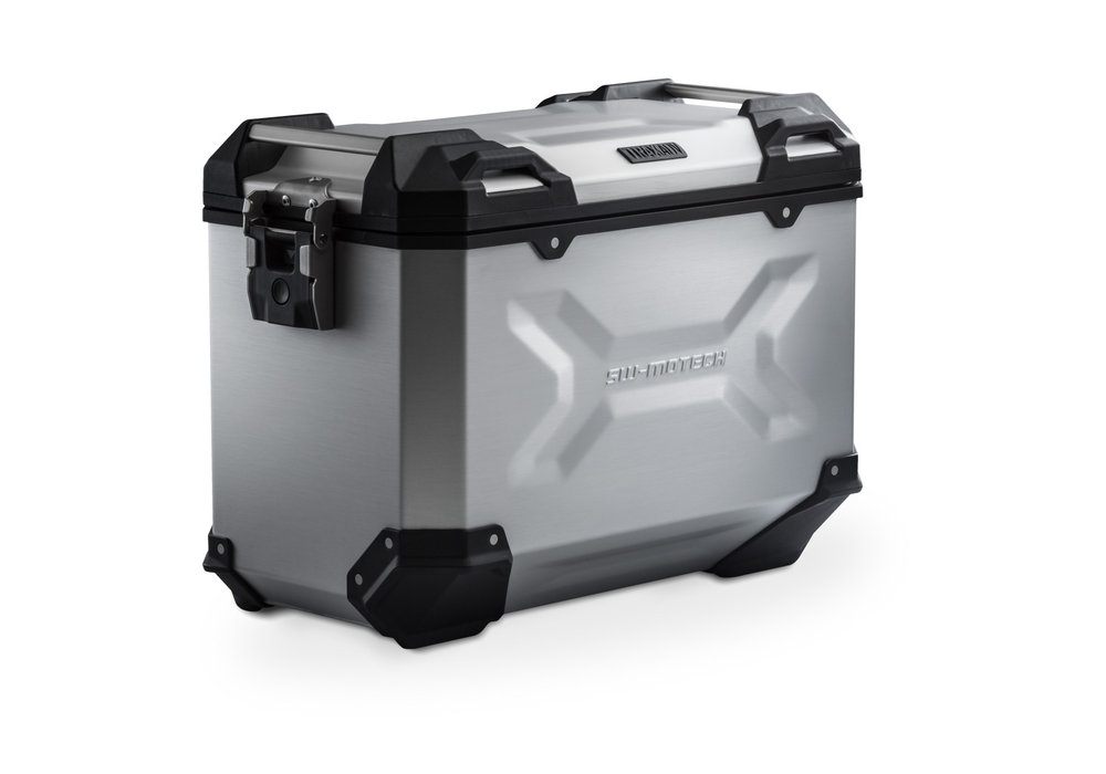 SW-Motech TRAX ADV L - Side case. Aluminum. 45 l. Left. Silver.