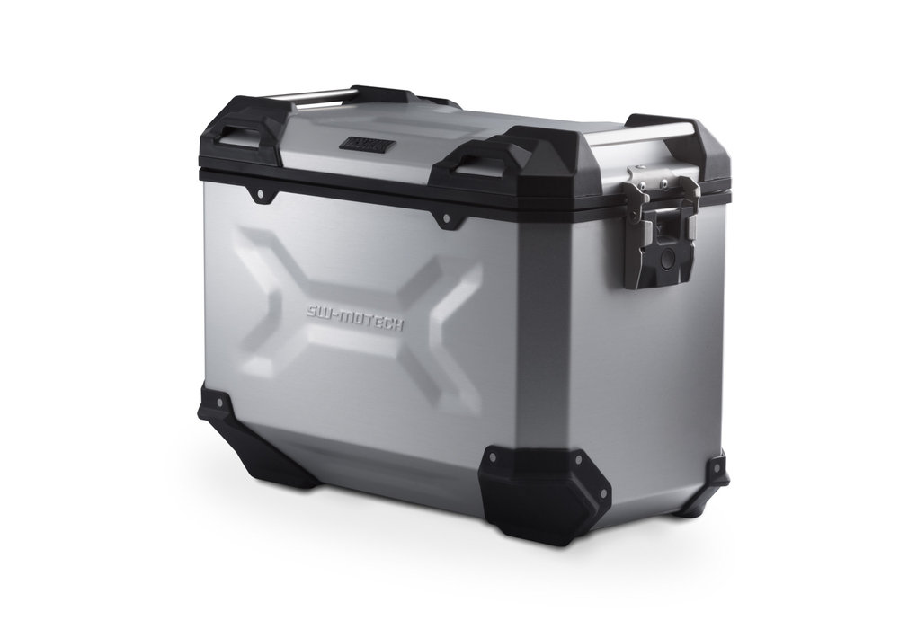 SW-Motech TRAX ADV L - Zijkoffer. Aluminium. 45 l. Juist. Zilver.