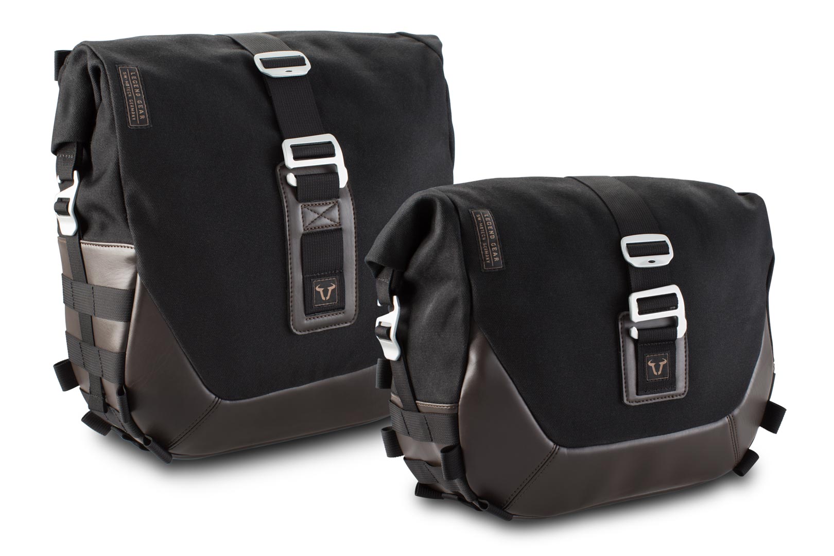 SW-Motech Legend Gear saddle bag set LS - Left LS2 (13.5 l) / Right LS1 (9.8 l) incl. SLS., black
