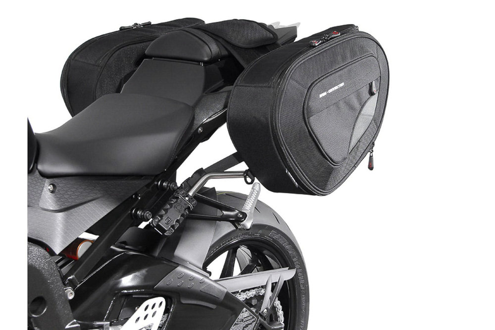 SW-Motech BLAZE H saddlebag set - Black/Grey. BMW S1000RR (12-14) /S1000R (13-16).