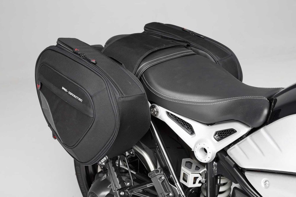 SW-Motech BLAZE H saddlebag set - Black/Grey. BMW R nineT (14-), Pure / GS (16-).