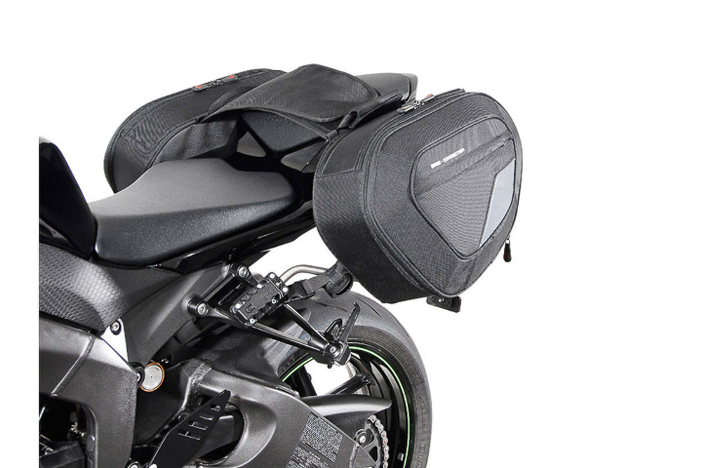 SW-Motech BLAZE saddlebag set - Black/Grey. Ninja ZX-6R (09-12) / ZX-6R 636 (13-).