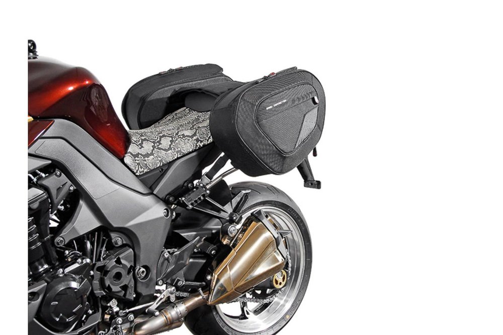 SW Motech BLAZE H saddlebag set Black Grey. Kawasaki Z1000 10 13