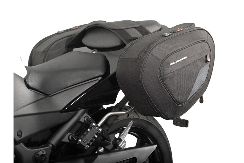 SW-Motech Sacoches latérales BLAZE version haute - Noir/Gris. Ninja 250R (08-)/300 (12-), Z300 (15-).