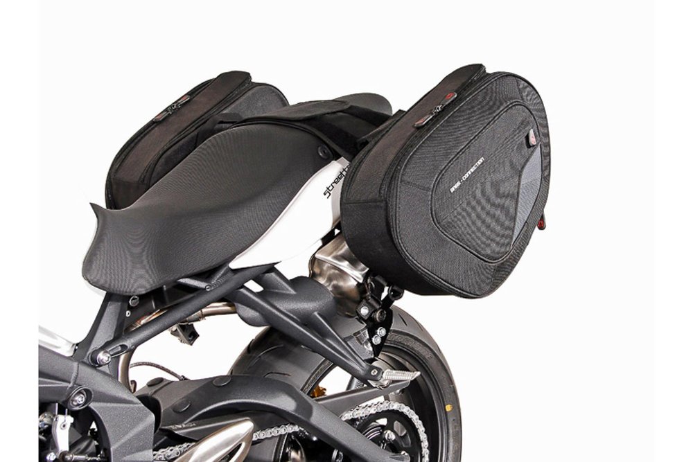 SW-Motech BLAZE H saddlebag sett - svart/ grå. Street Triple 675 (07-12) / R (08-11).