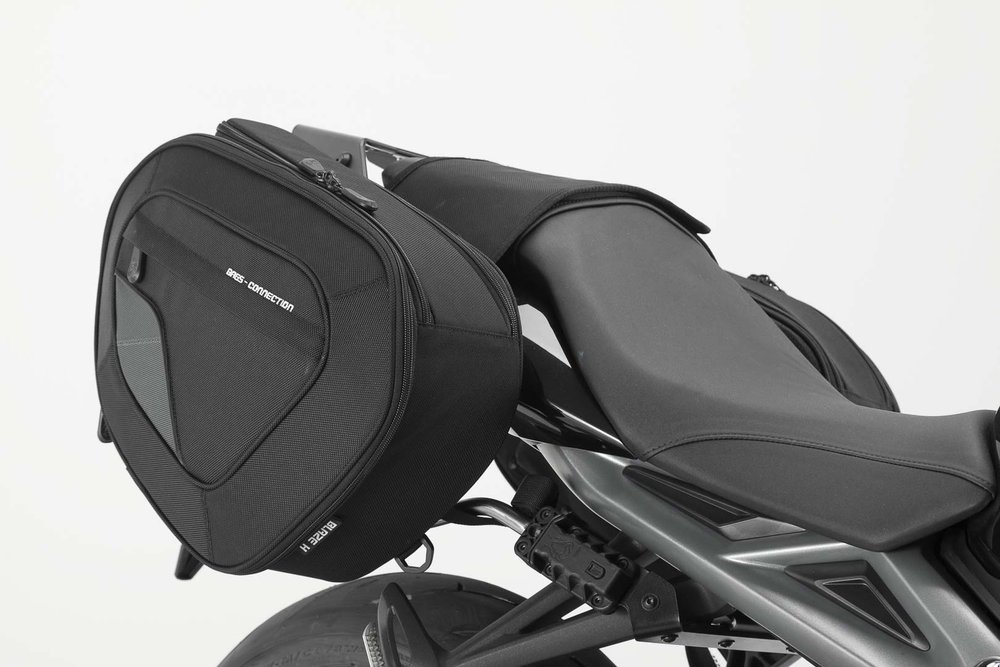 SW-Motech BLAZE H Satteltaschen-Set - Schwarz/Grau. Triumph Street Triple 675/R (12-16).