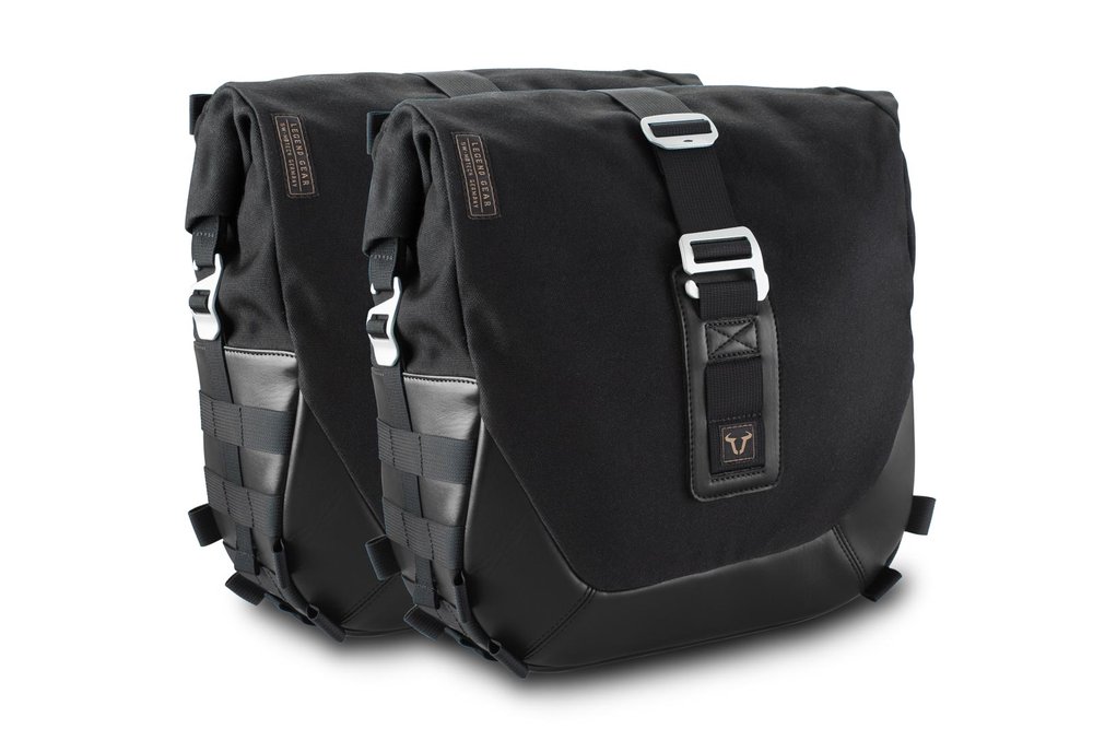 SW-Motech Legend Gear side bag system LC Black Edition - Harley Davidson Softail Deluxe, Heritage Classic.