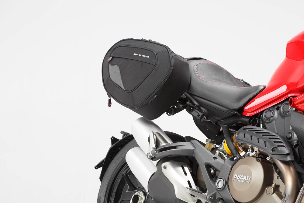 SW-Motech BLAZE H saddlebag set - Black/Grey. Ducati Monster 821, 1200 / S.